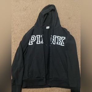 Black zip up hoodie